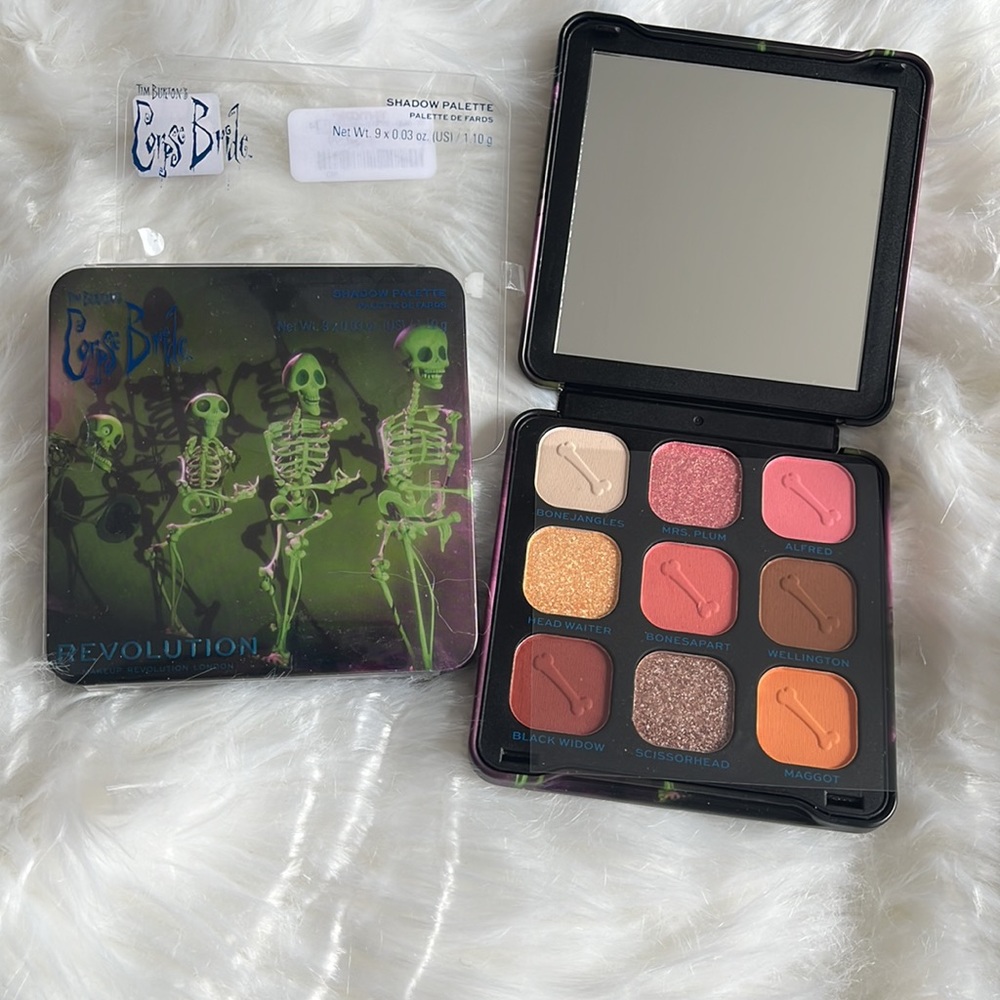 New!  Never swatched!  CORPSE BRIDE GRAVE MISUNDERSTANDING eyeshadow palette